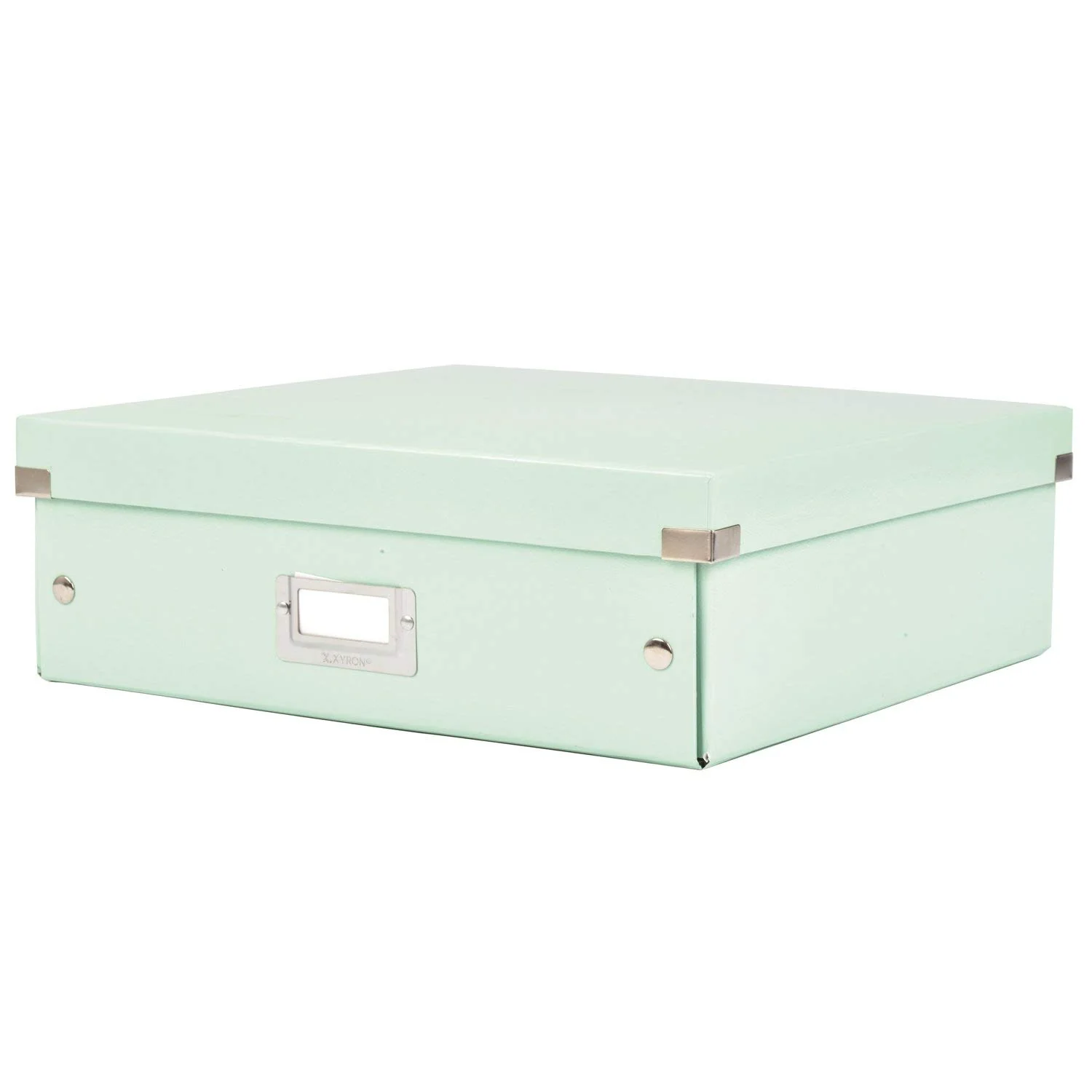 Xyron Click N Store Craft Storage Boxes, Large, 13-1/2" x 13-1/2" x 4-1/2", Mint (627115)