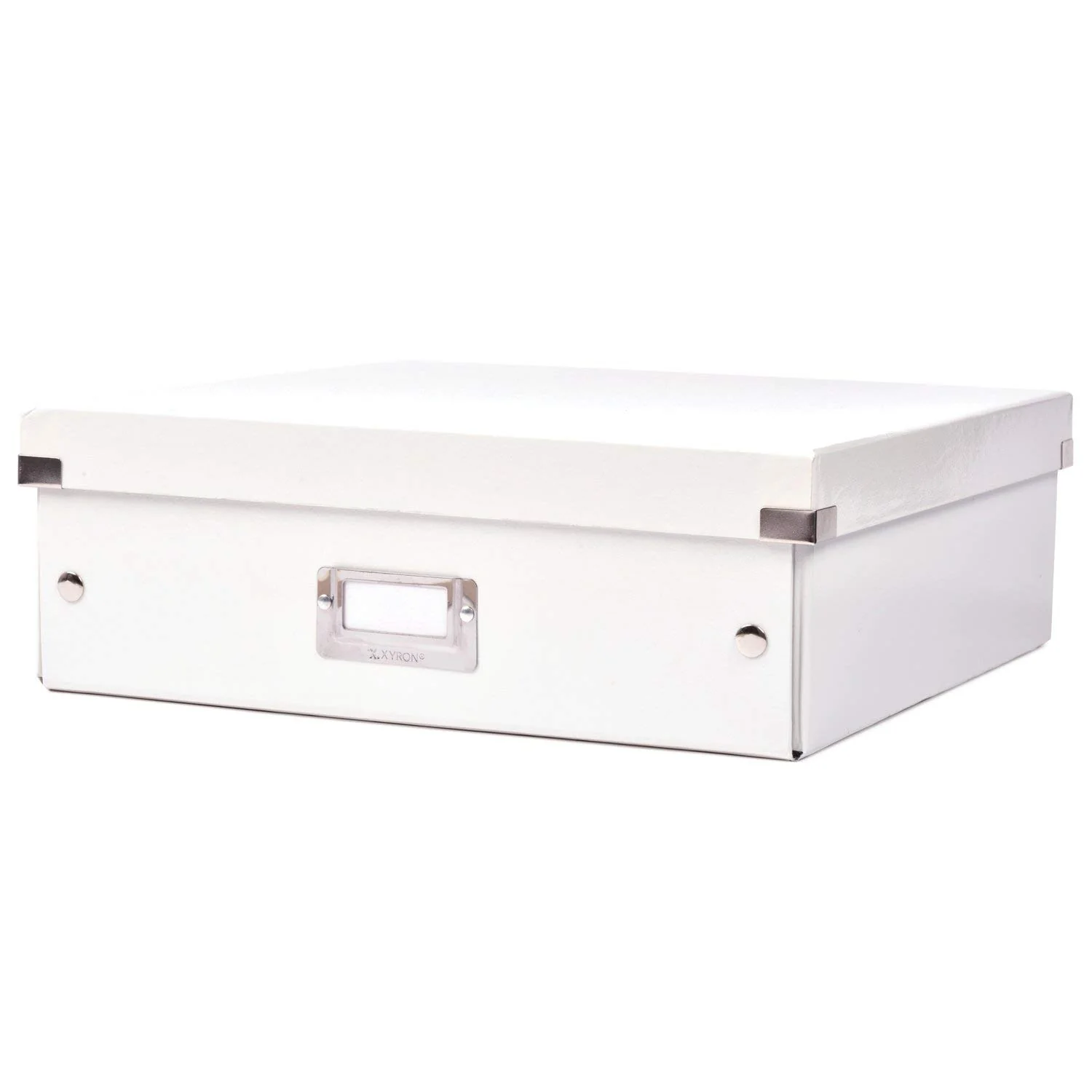 Xyron Click N Store Craft Storage Boxes, Large, 13-1/2" x 13-1/2" x 4-1/2", White (627125)