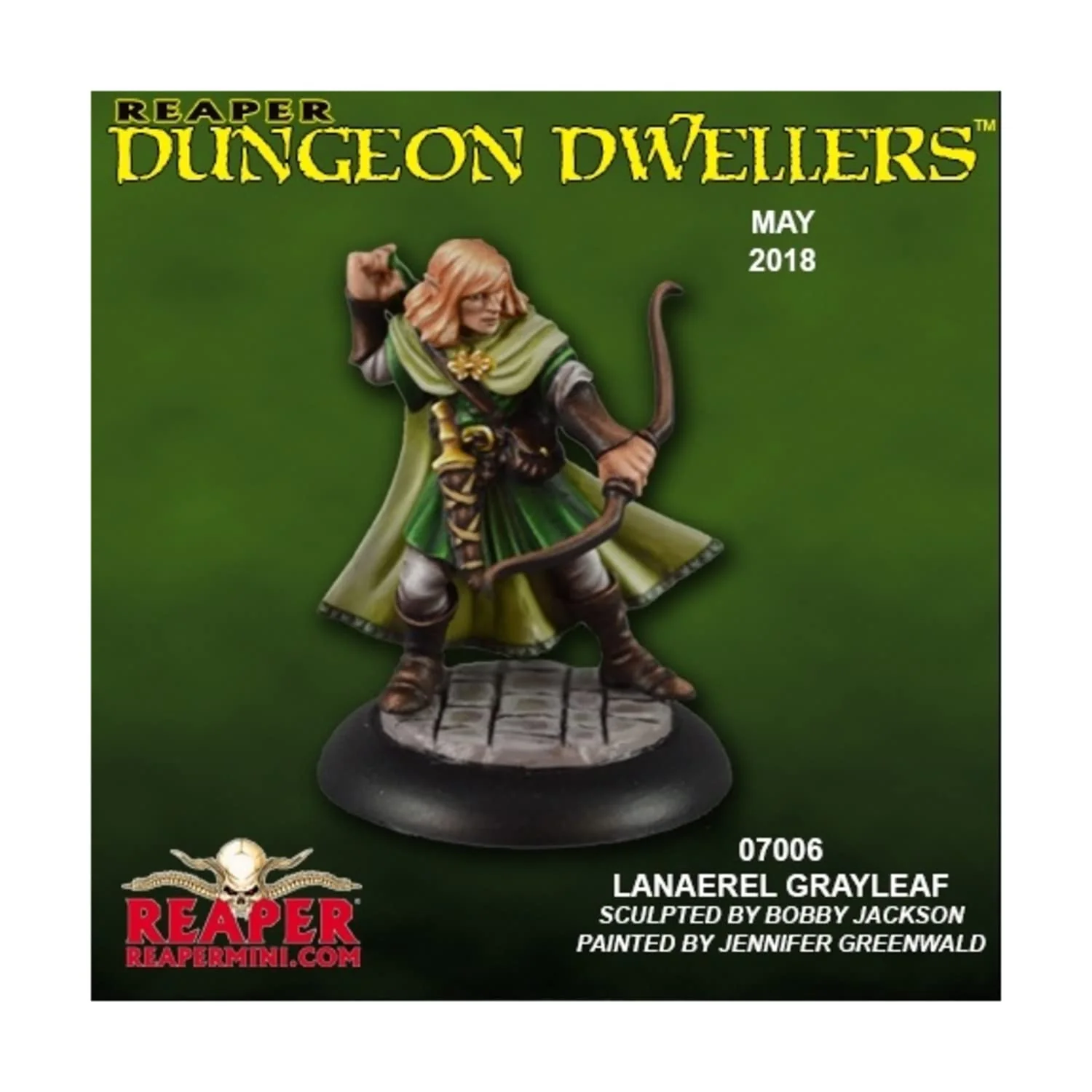 Reaper Miniatures Dungeon Dwellers: Lanaerel Grayleaf, Elf Ranger