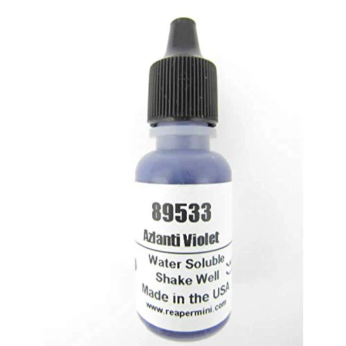 Azlanti Violet Master Series Hobby Paint .5oz Dropper Bottle Pathfinder Colors Reaper Miniatures