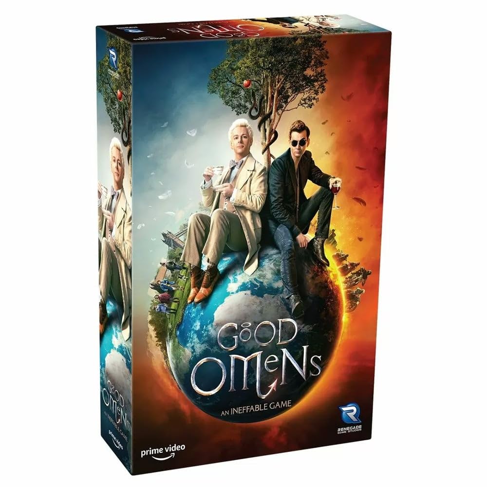Renegade Game Studios | Good Omens | Card Game | Ages 14+ | 2-4 Players | 15-30 Minutes Playing Time