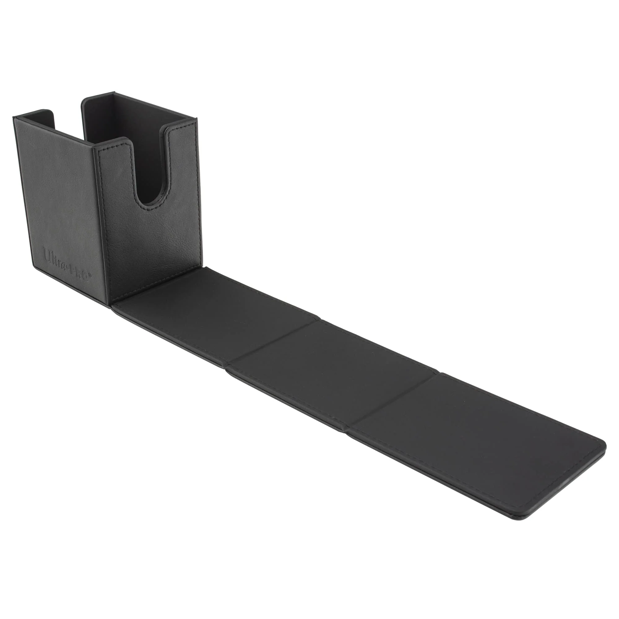 Ultra Pro - Vivid Alcove Flip Card Deck Box (Black) - Stores & Protects Up To 100 Standard Size Collectible Cards, Baseball Cards, Gaming Cards, Sports Cards or Any Standard Size Cards In Collections