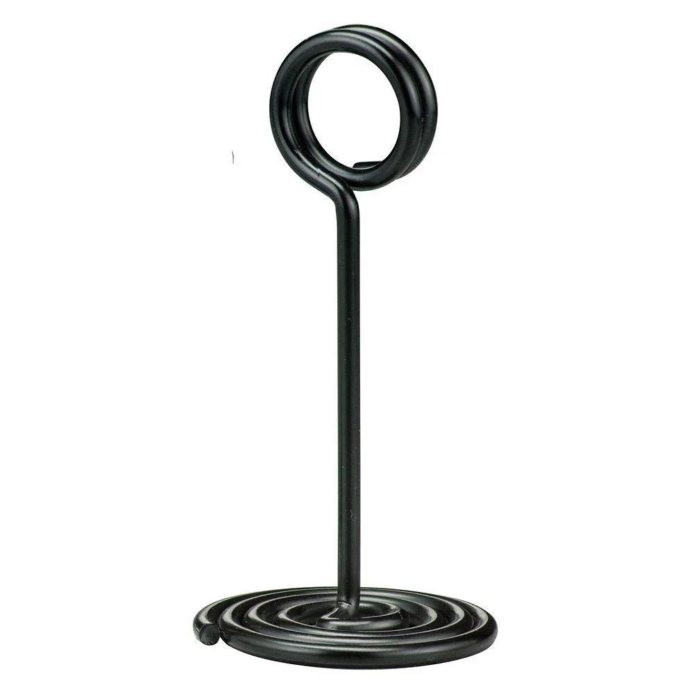 NSB4 American Metalcraft NSB6 Swirl Base Number Stand, Black 4" H 1