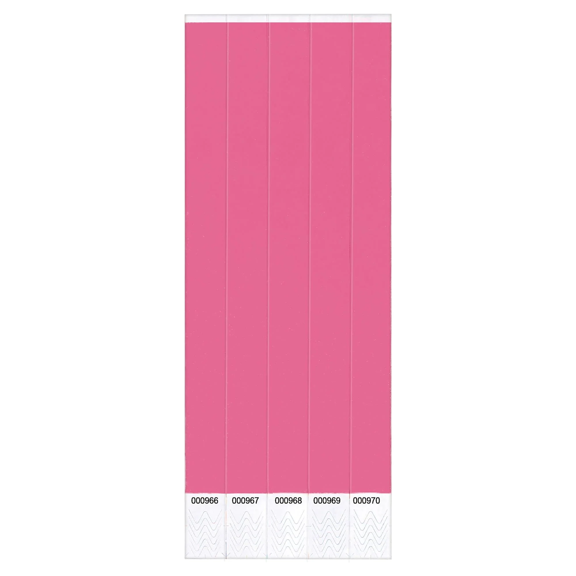 Vibrant Solid Pink Wristbands - 100 Pack - Durable & Comfortable Material, Perfect for Events & Fashion Statements
