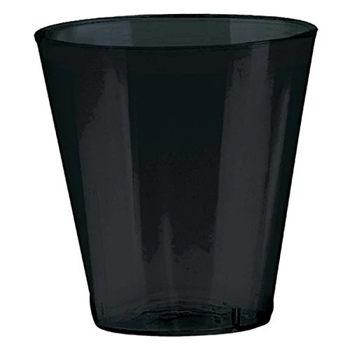Big Party Pack Jet Black Shot Glasses | 2 oz. | Pack of 100 | Party Supply