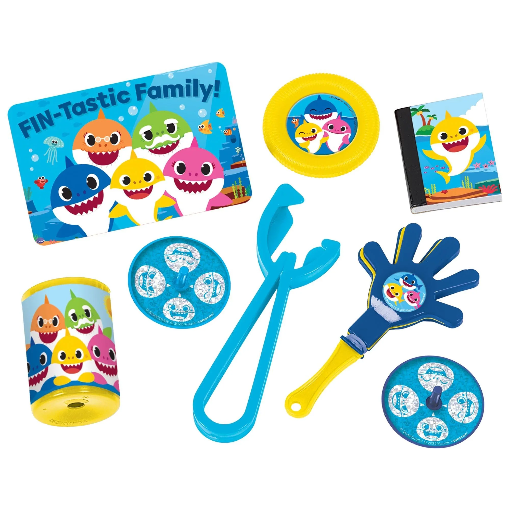 amscan Baby Shark Mega Mix Value Pack - 11.5" x 9" | Assorted Design | 6 Sets of 8 Pcs.