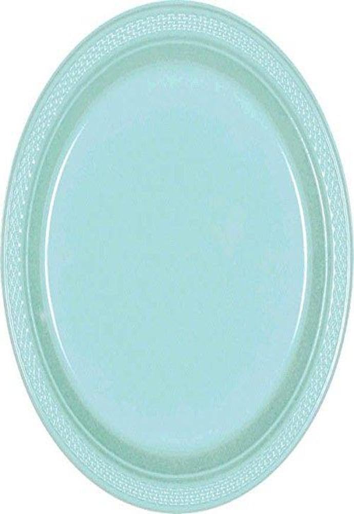 Vibrant Round Robin's Egg Blue Plastic Plates - 10" (Pack of 20) - Premium Quality Design, Ideal for Any Event or Party