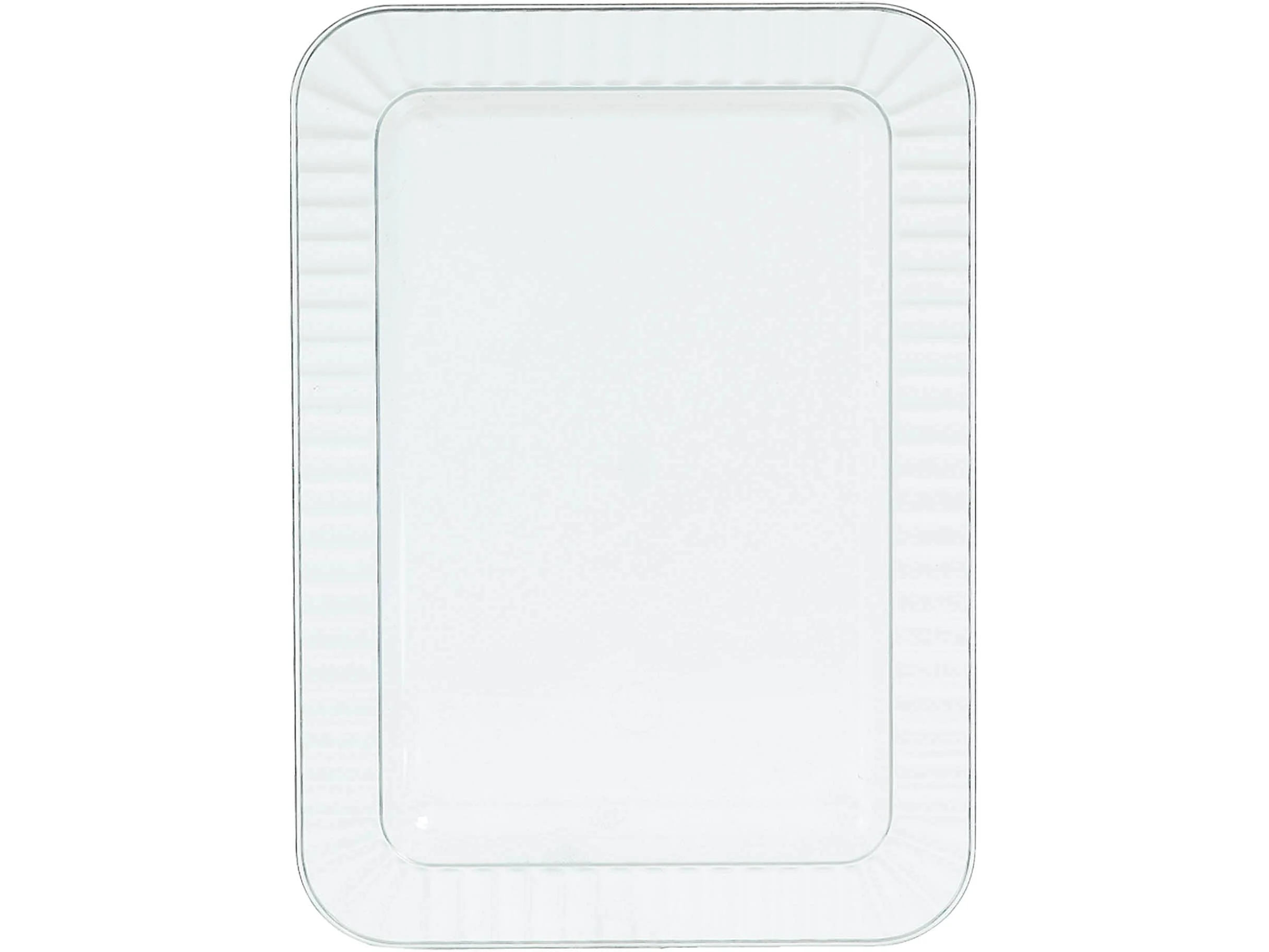 White Premium Plastic Appetizer Trays | 5"x 7" | Pack of 32 | Party Supply