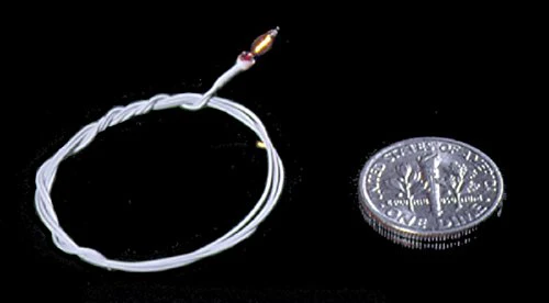 Cir-Kit Concepts Dollhouse Miniature Micro-Flame Bulbs w/12 White Wires (40 ma)