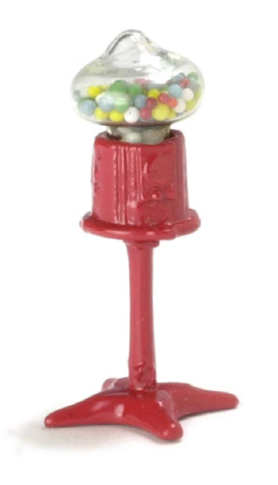 Dolls House Floor Standing Gum Ball Sweet Machine Half Inch 1:24 Shop Accessory