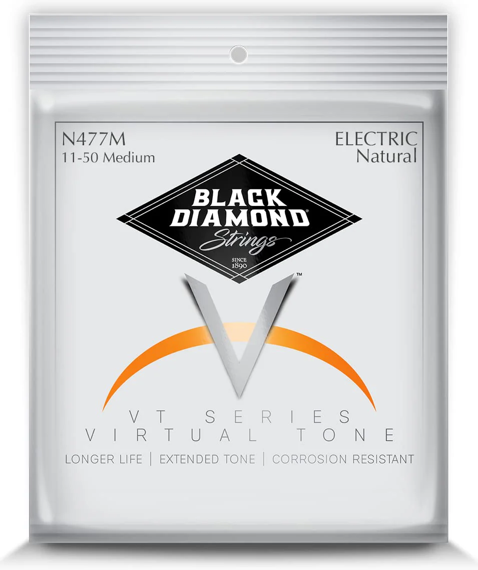 Black Diamond Strings® N477M Electric Nickel Wound Medium .011P.014P.018P.028N.038N.050N