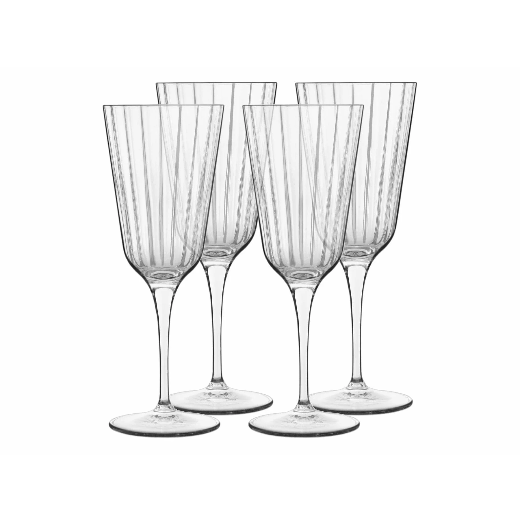 Luigi Bormioli Bach Champagne/Dessert Vintage Stem, 8.5oz, Set of 4,