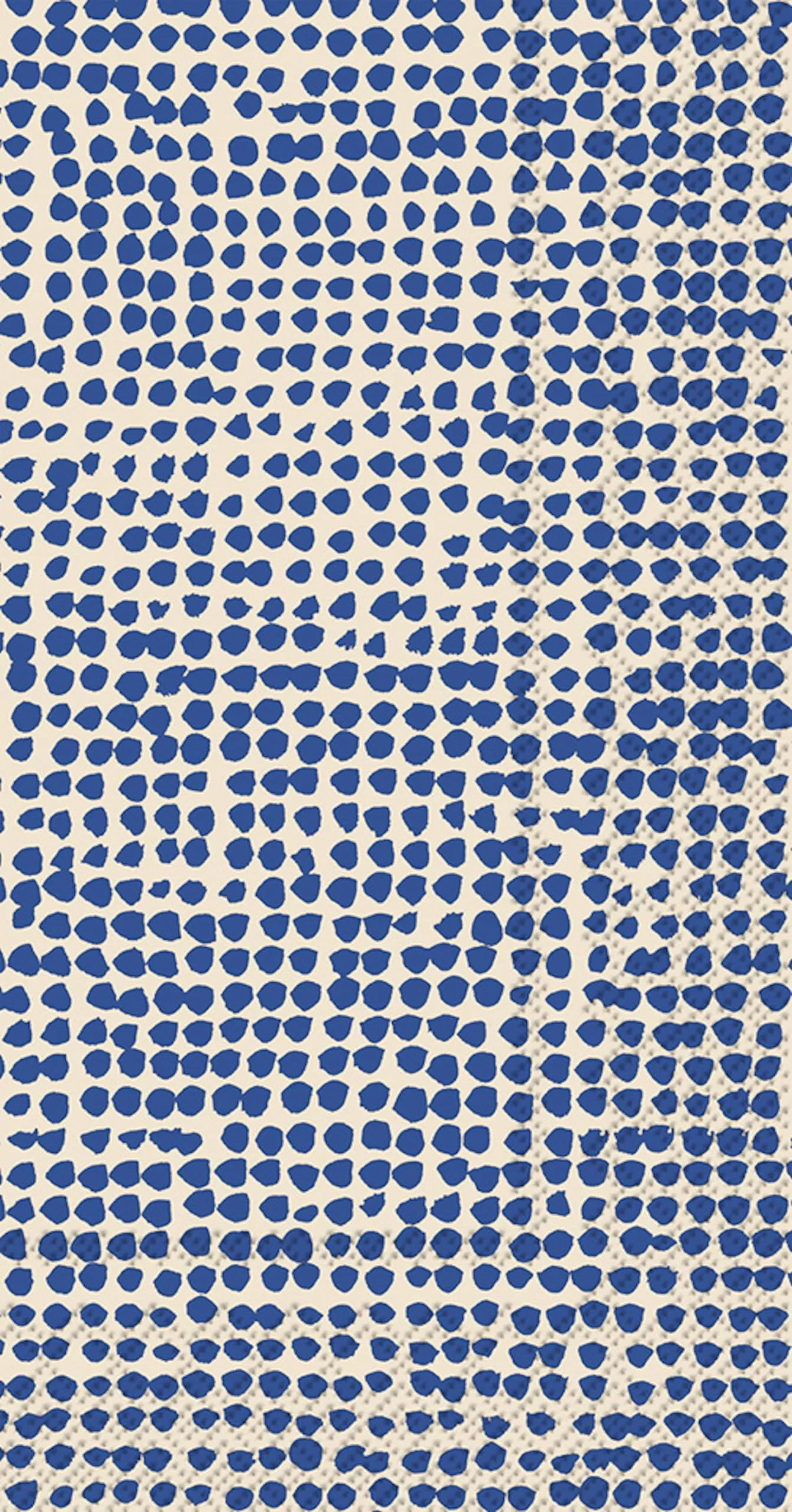 IHR Ideal Home Range Dinner Napkins Marimekko Disposable 3-Ply Paper Hand Towels, 8.5" x 4.5", Orkanen (Linen & Blue), 16-Count