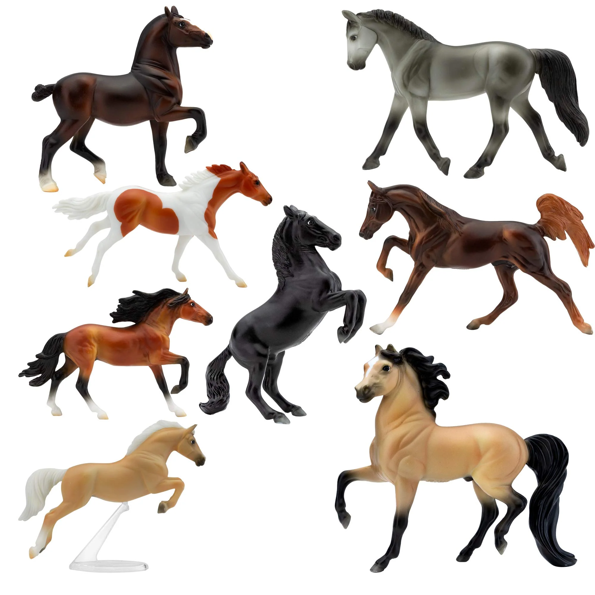 Breyer Horses Stablemates Deluxe Horse Collection | 8 Horse Set | Horse Toy | Horse Figurines | 3.75" x 2.5" | 1:32 Scale | Model #6058