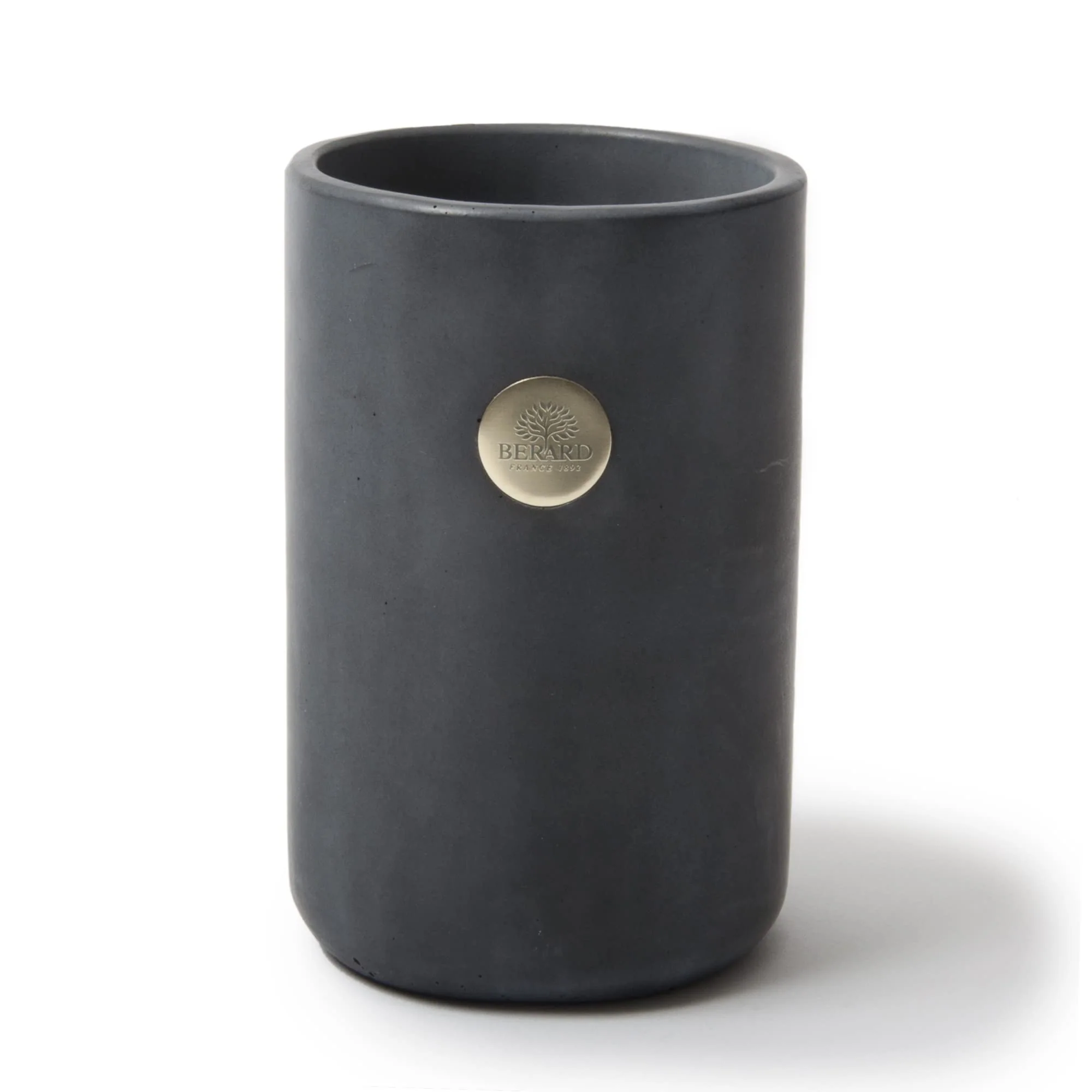 Berard Millenari Tool Pot, D4.7x6 Caddy, 4.7 x 6.3in, Dark Grey