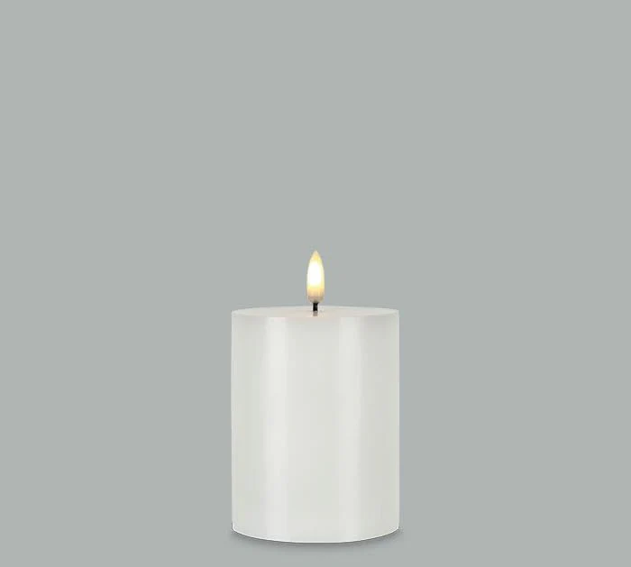 CANDLE PATRIA 3D LED WHITE 4" PILLAR