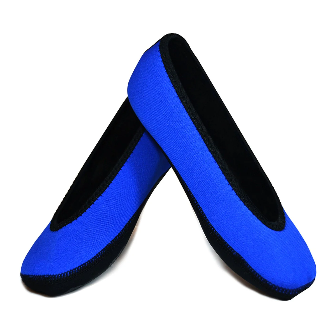 Nufoot Ballet Flats Women's Shoes, Foldable & Flexible Flats, Slipper Socks, Travel Slippers & Exercise Shoes, Dance Shoes, Yoga Socks, House Shoes, Indoor Slippers, Royal Blue, Medium