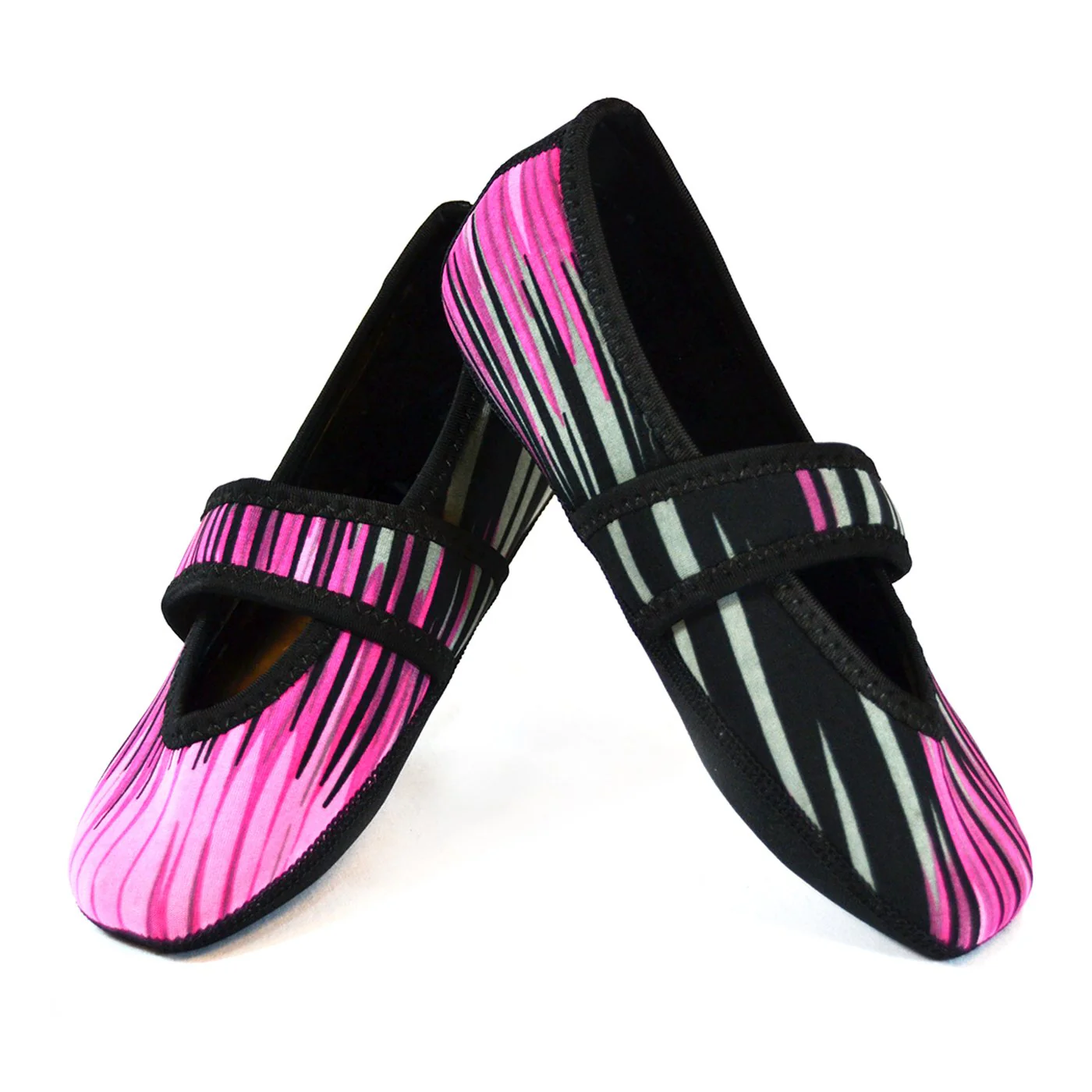 Nufoot Betsy Lou Women's Shoes, Best Foldable & Flexible Flats, Slipper Socks, Travel Slippers & Exercise Shoes, Dance Shoes, Yoga Socks, House Shoes, Indoor Slippers, Pink Aurora, X-Large