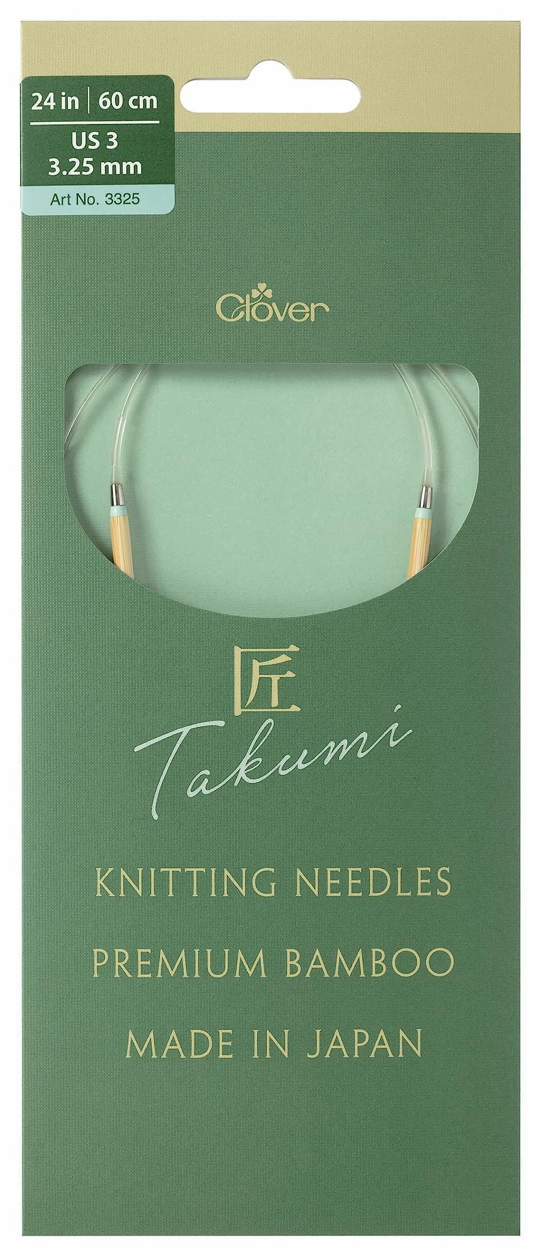 Takumi Pro Circular Knitting Needles 24"-US 3/3.25 mm