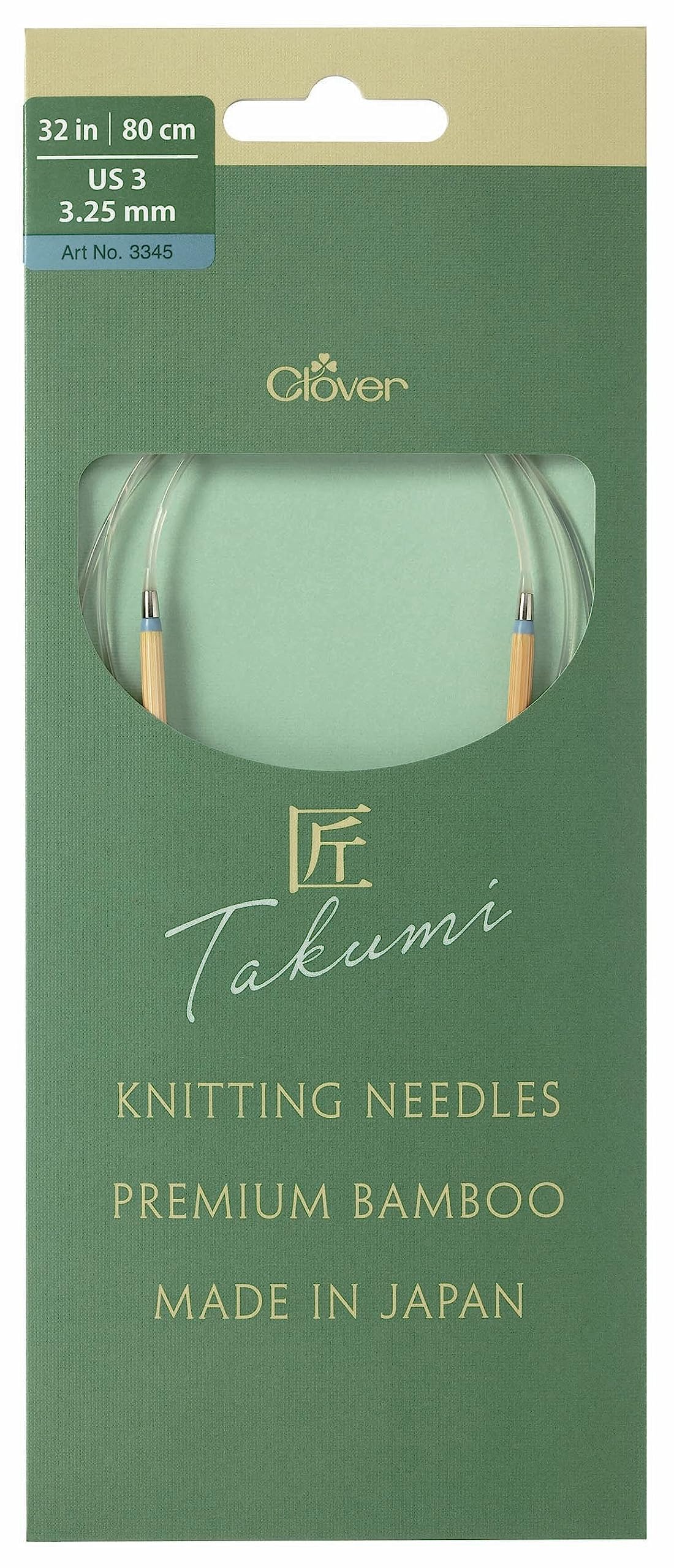 Takumi Pro Circular Knitting Needles 32"-US 3/3.25 mm