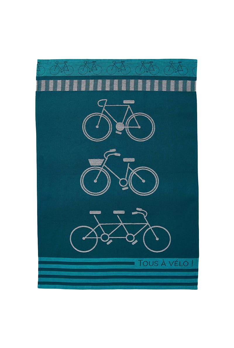 Coucke Cotton Jacquard Printed Tea Towel, Saddle, 50 x 75 cm