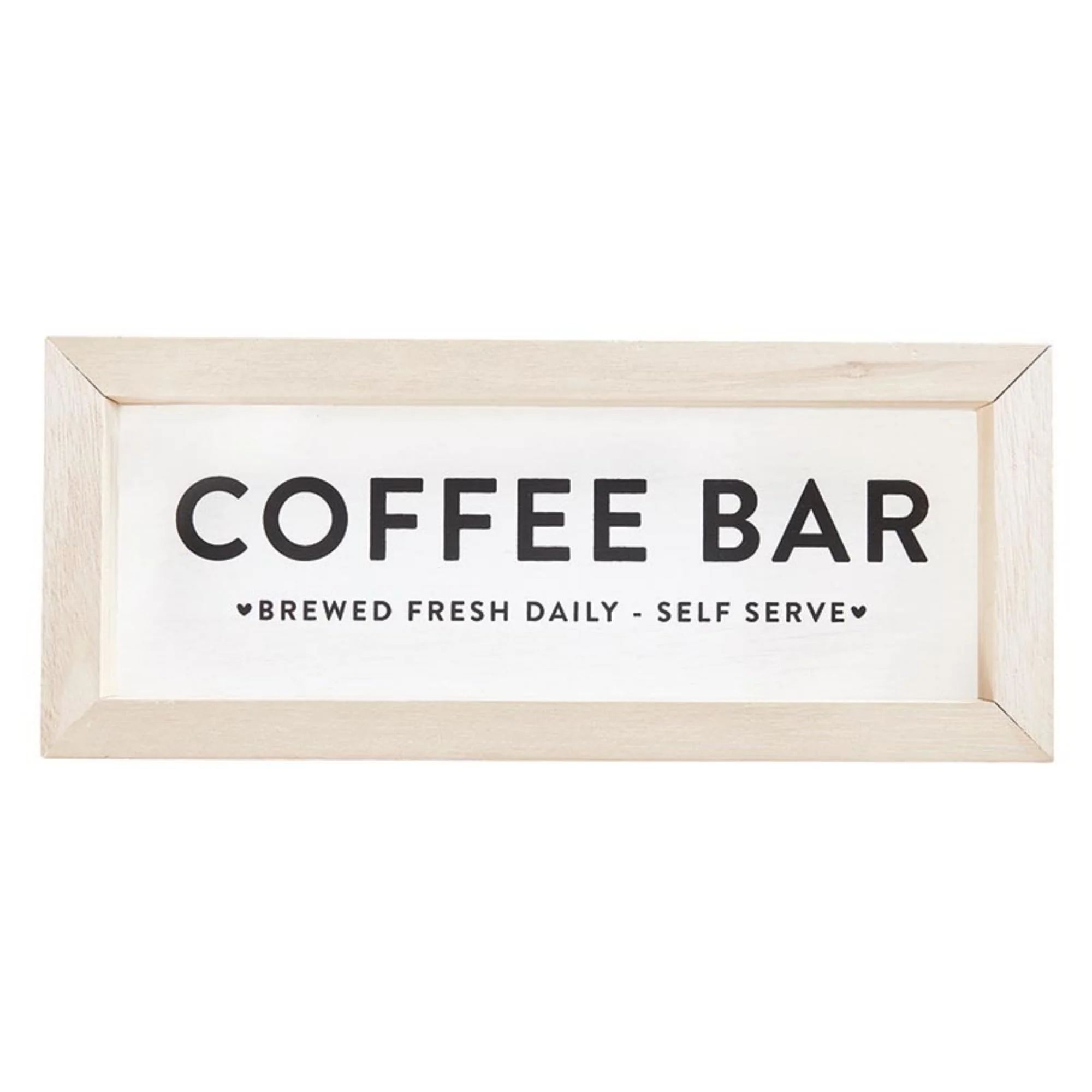 Santa Barbara Design Studio Coffee Bar Sign Wall Art Décor For Kitchen, 12" W x 5" H, Brewed Fresh Daily