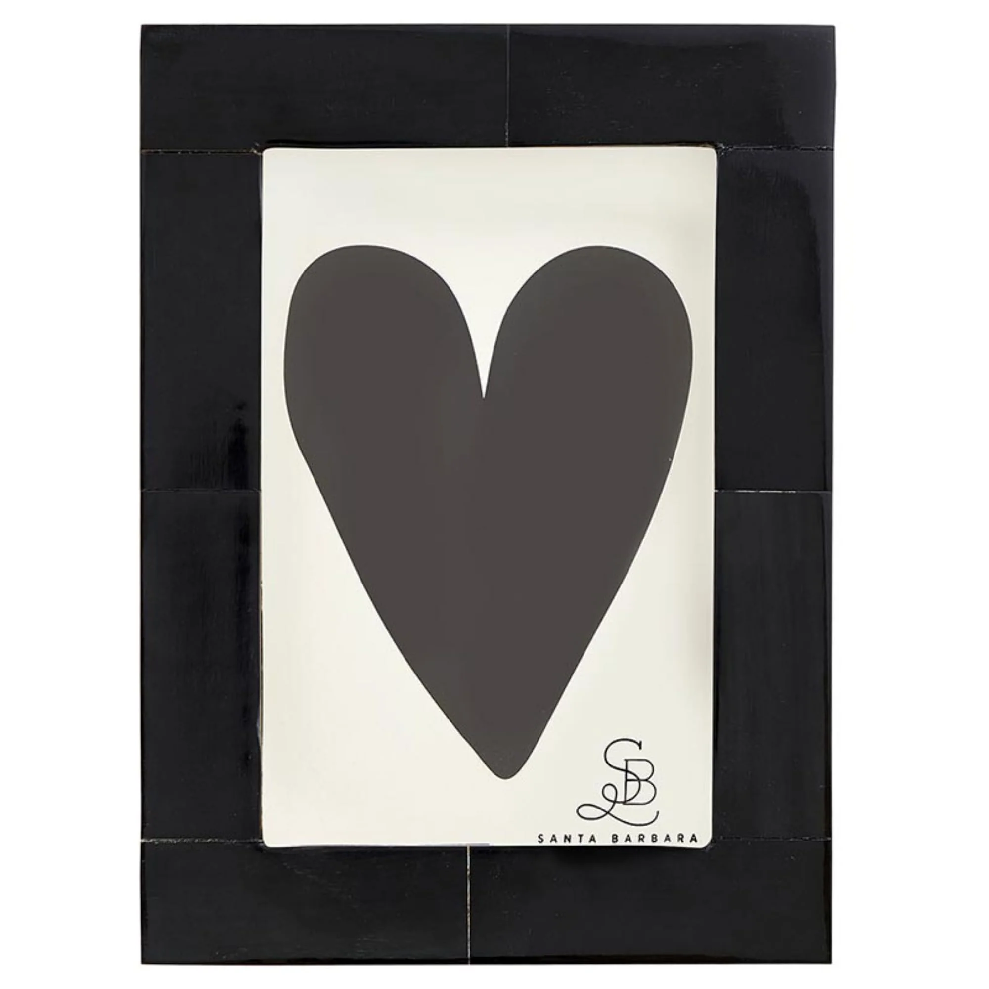 Santa Barbara Design Studio Picture Frame Indian Horn Frame, Holds 4" x 6" Photo, Black