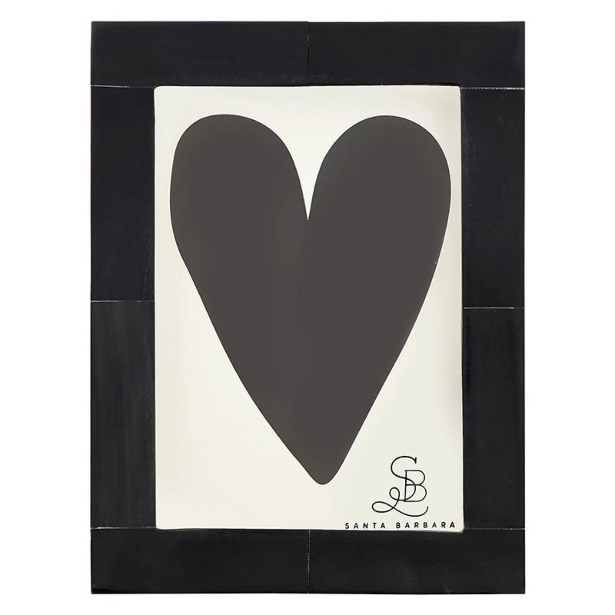 Santa Barbara Design Studio Picture Frame Indian Horn Frame, Holds 5" x 7" Photo, Black