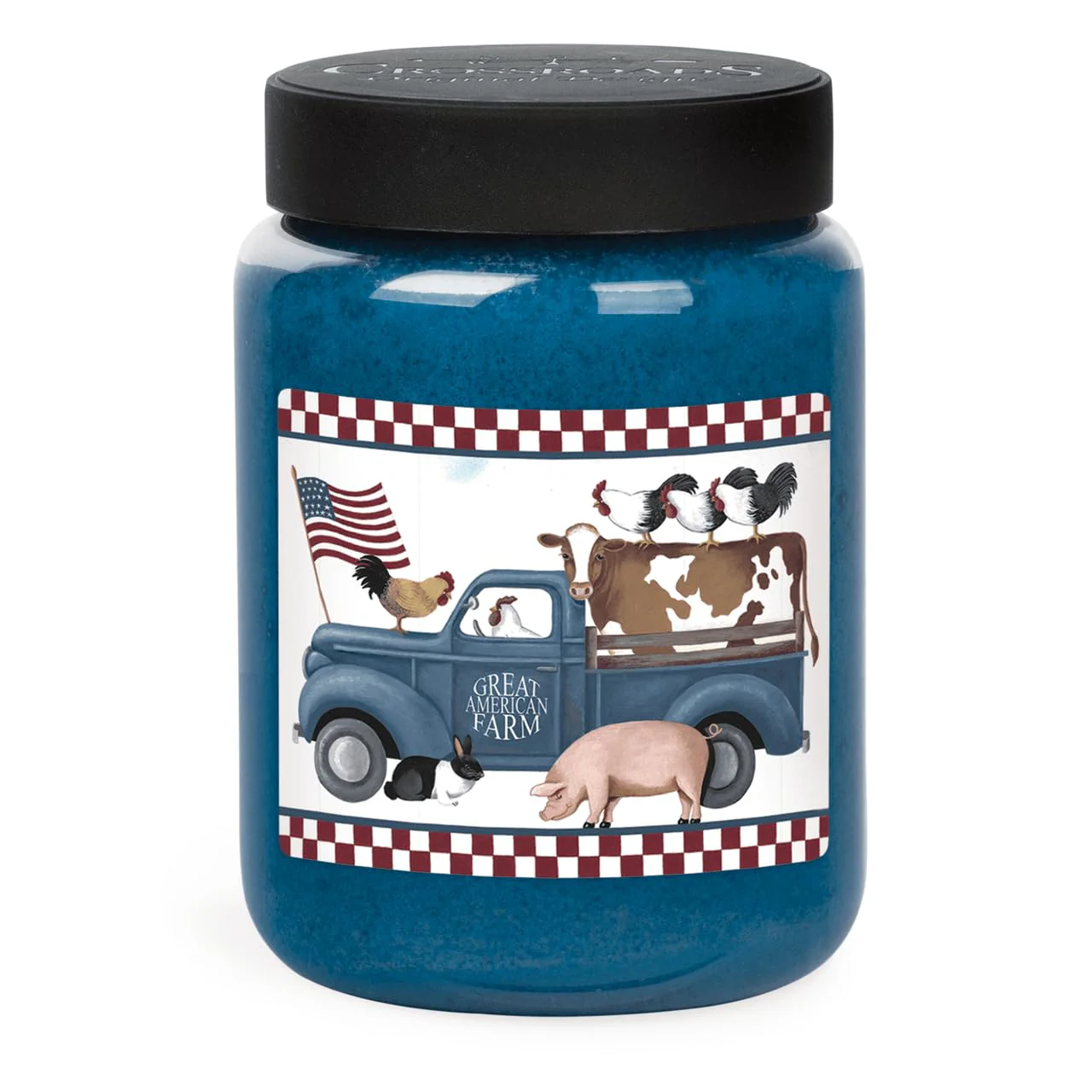 CROSSROADS ORIGINAL DESIGNS Great American Farm Truck Blueberry Pancakes Scented Jar Candle, 26 Oz, Home Fragrance