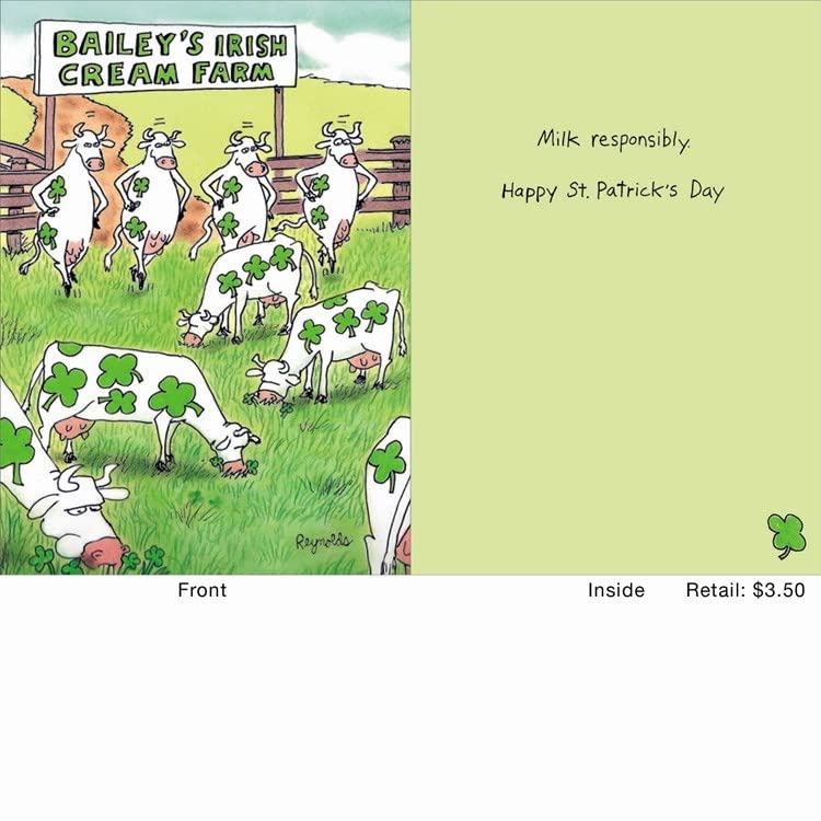 Design Design 100-79384 Bailey's Irish Cream Farm Saint Patrick Greeting Card