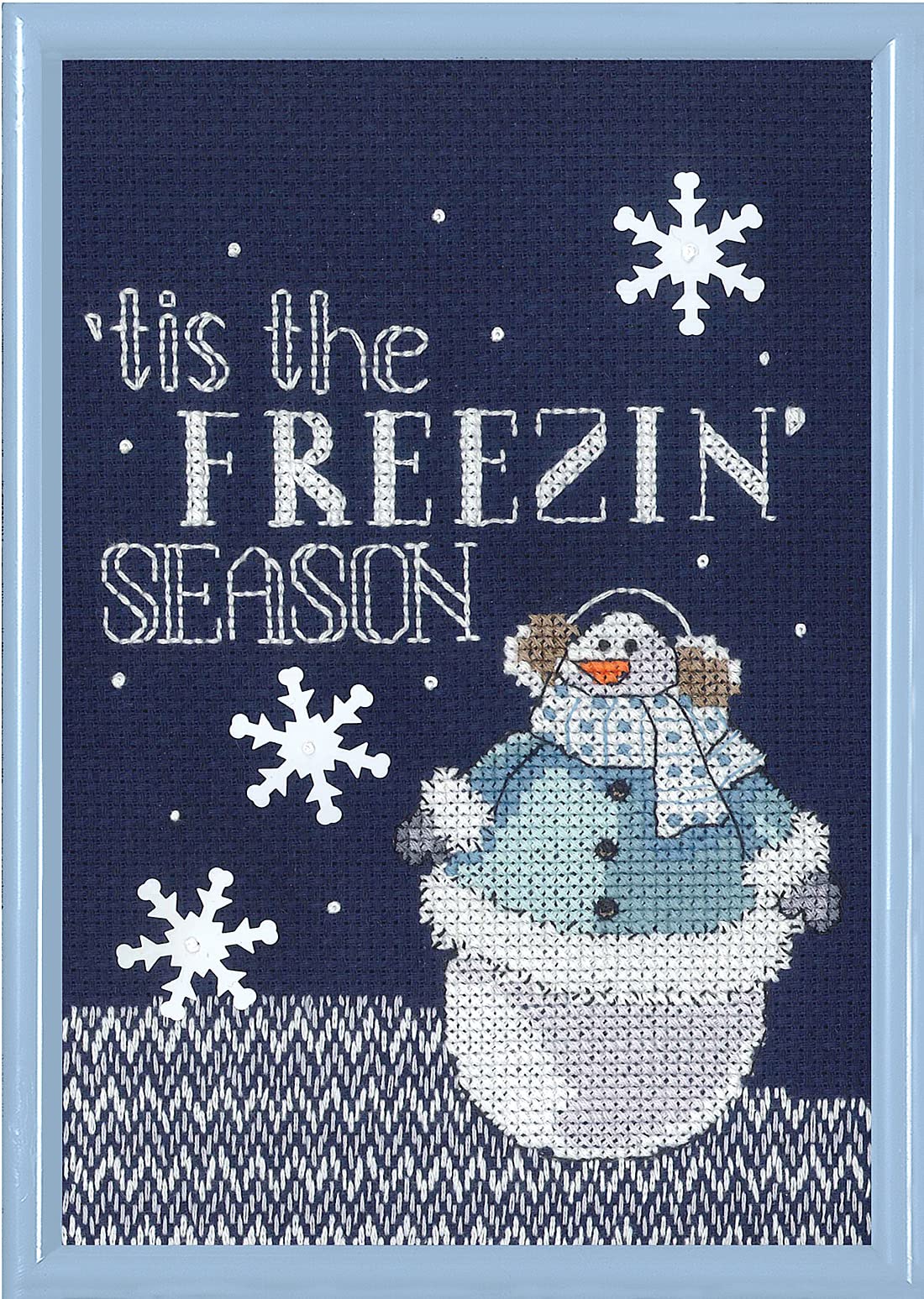 Janlynn Cross Stitch Kit Freezing Season, 5" x 7"