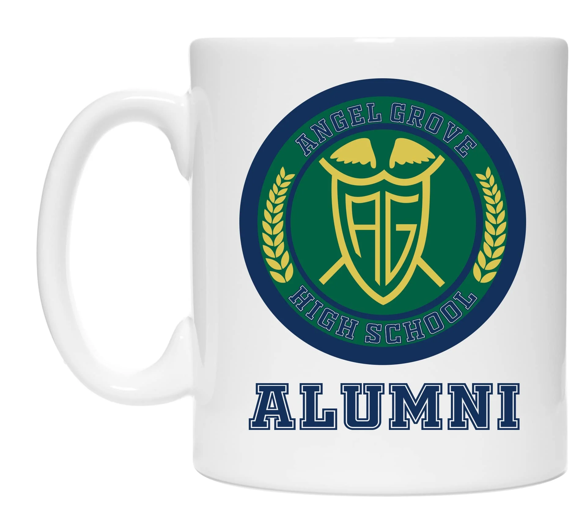 Surreal Entertainment POWER RANGERS ANGEL GROVE HIGH SCHOOL ALUMNI PX COFFEE MUG