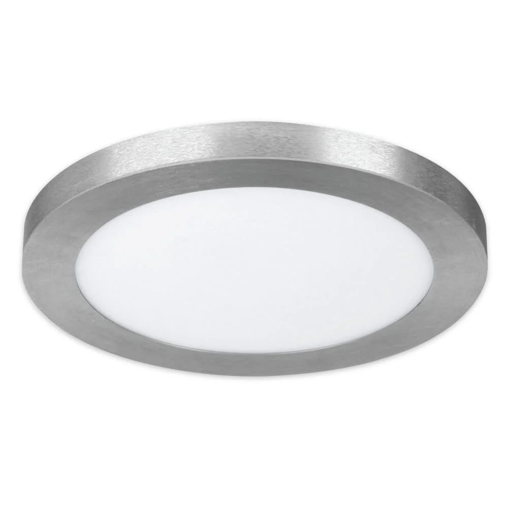 FEIT Electric LED 11 in. W x 11 in. L Nickel LED Flat Panel Light Fixture