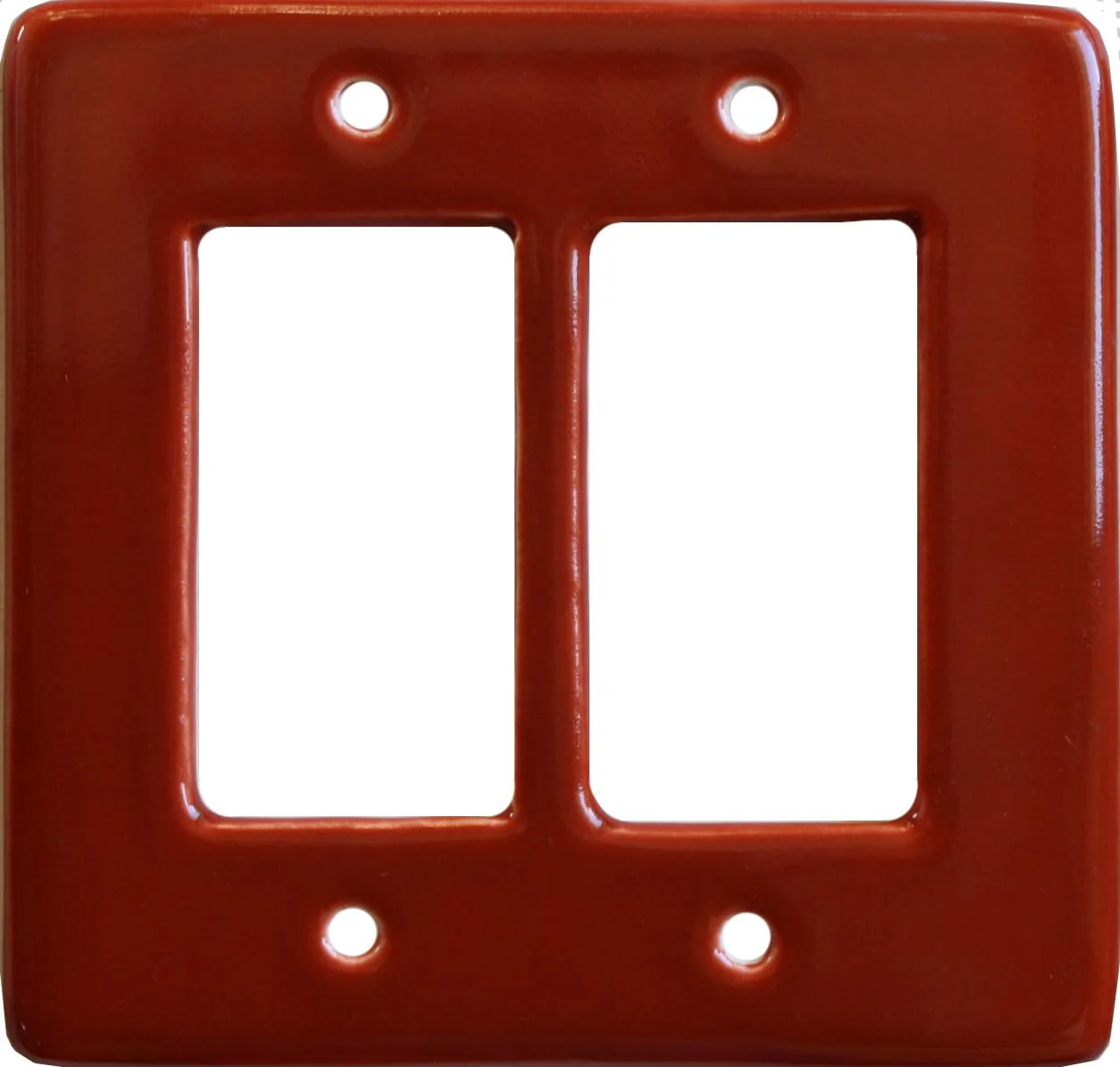 Terracotta Talavera Double Decora Switch Plate