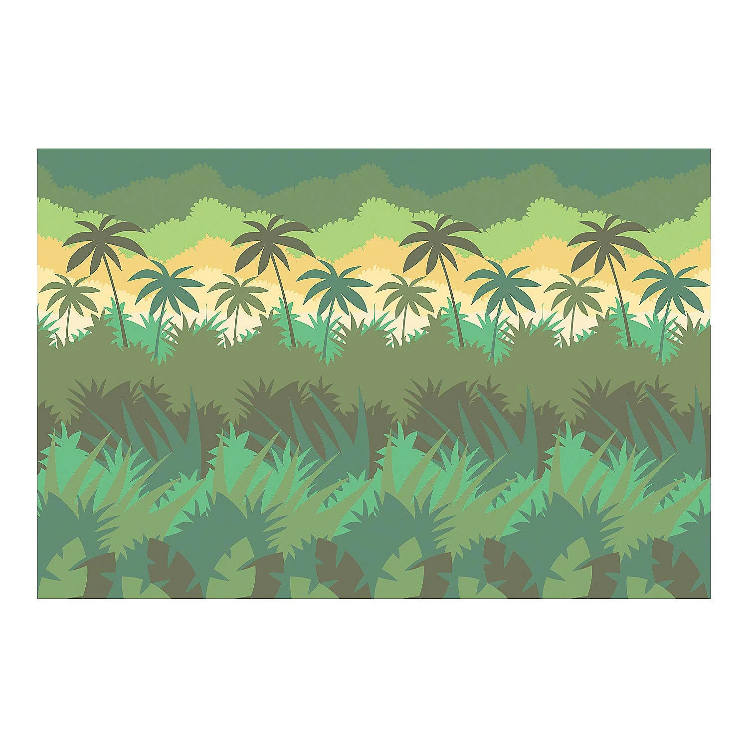 Fun Express - Jungle Journey Background - Party Decor - Wall Decor - Scene Setters - 2 Pieces
