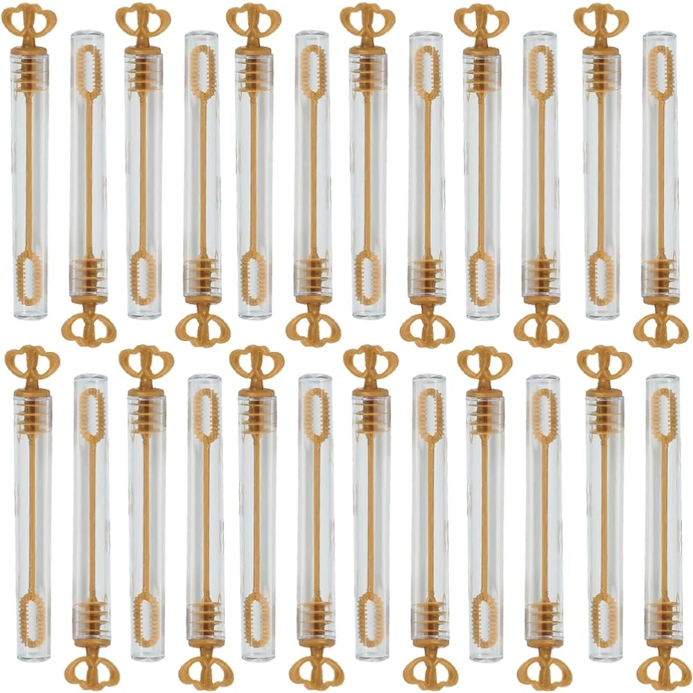 Gold Heart Bubble Tubes - Toys - 24 Pieces