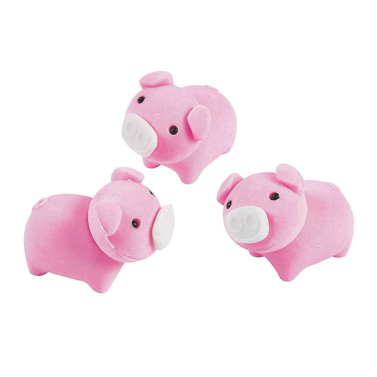 Fun Express Adorable Delu E Pig Erasers Perfect for Schools Goody Bags & More! Pink