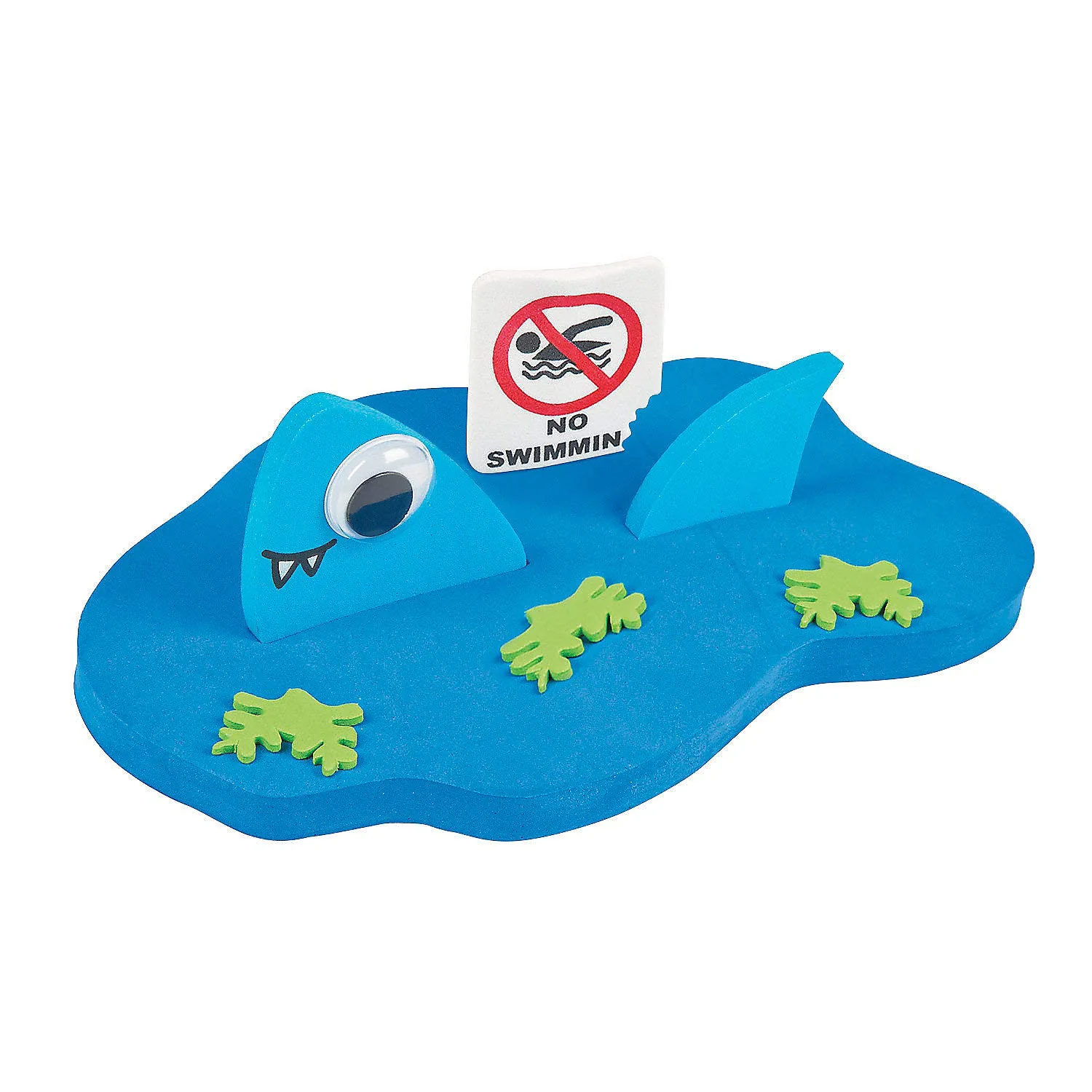 Fun Express 3D Floating Shark Foam Craft Kit - Makes 12-12 - Craft Kits - 12 Pieces