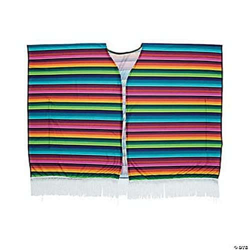 Vibrant Multicolor Women's Fun Fiesta Poly-Cotton Kimono Vest - 38"x30", 1 Count - Unique & Stylish Fashion Statement - Perfect for Festive Occasions