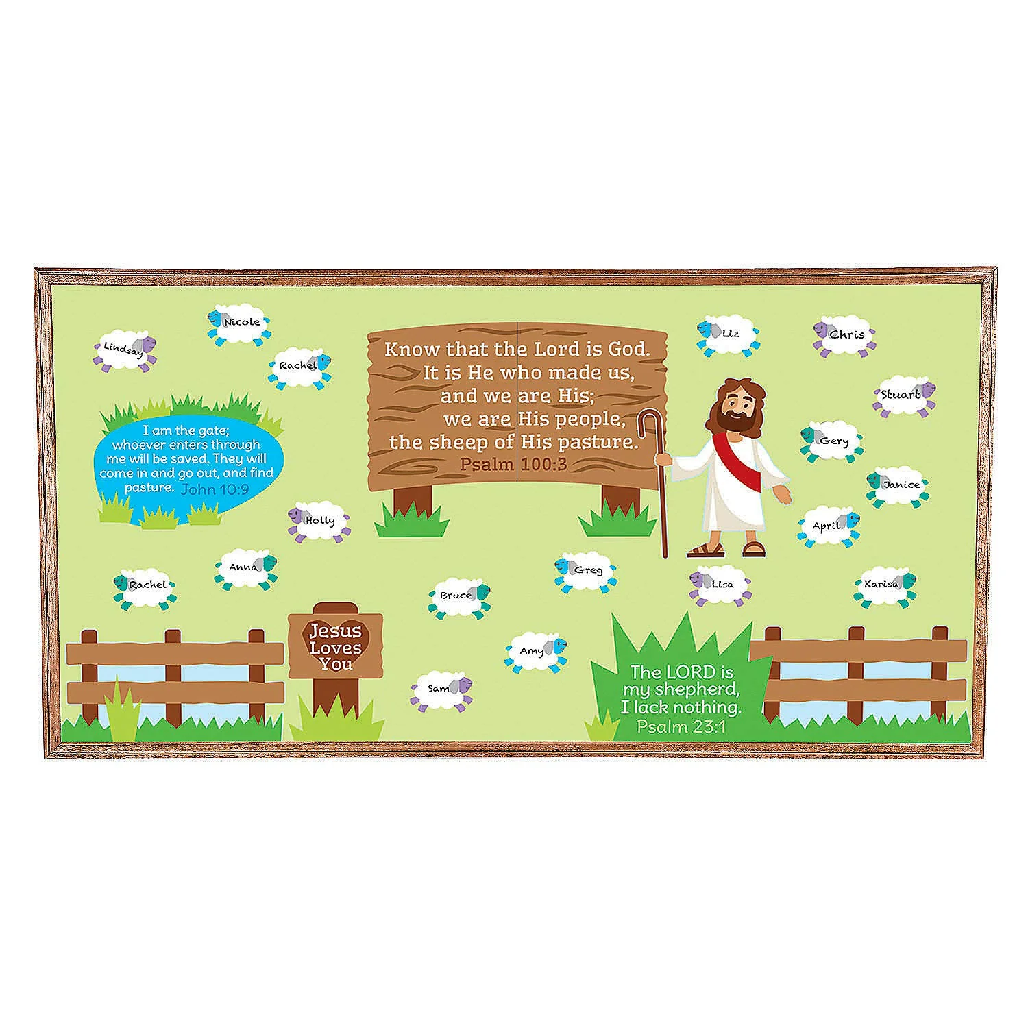 Fun Express The Lord is My Shepherd Bb Set - 42 Pieces - Educational and Learning Activities for Kids