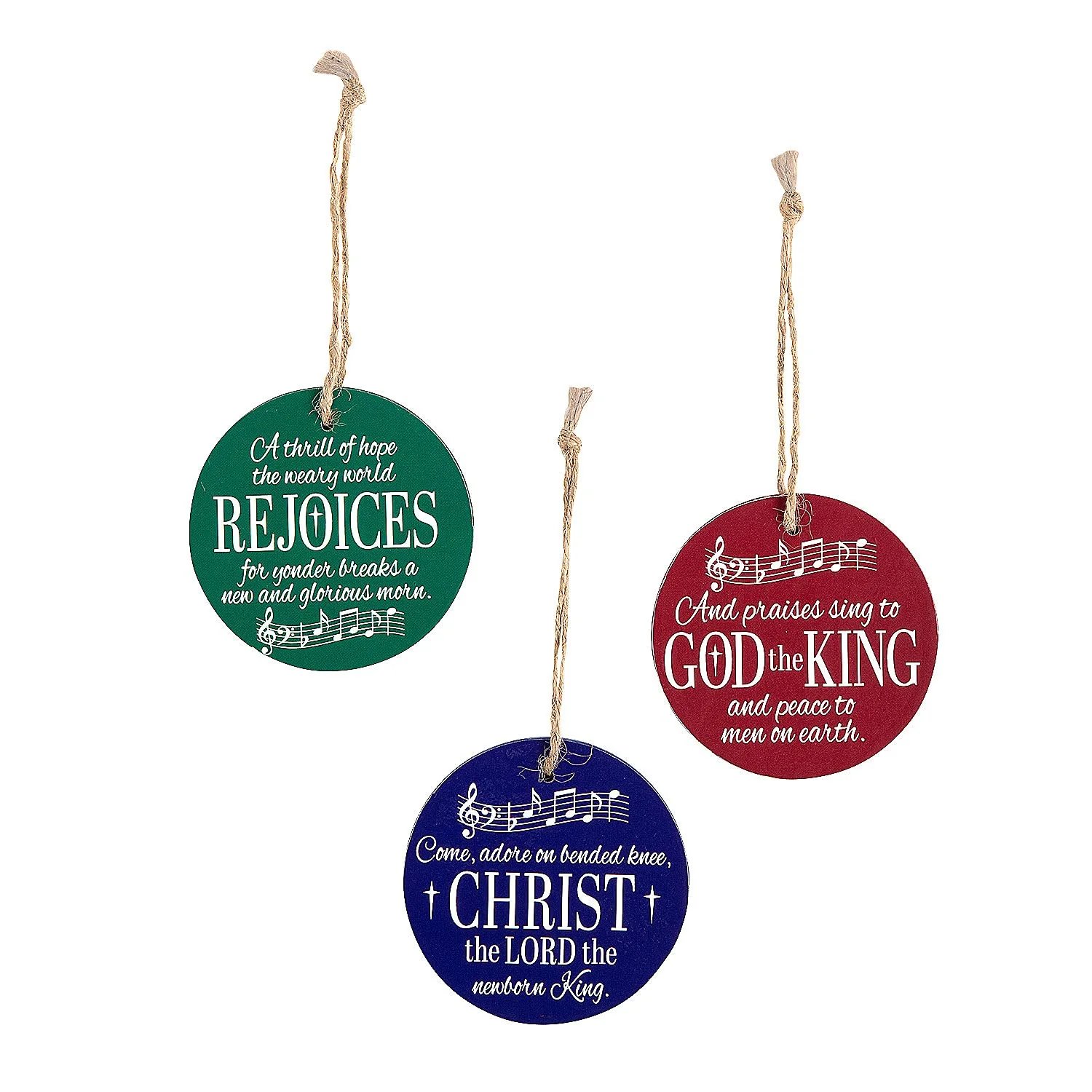 Fun Express Christmas Hymn Ornaments - Home Decor - 12 Pieces