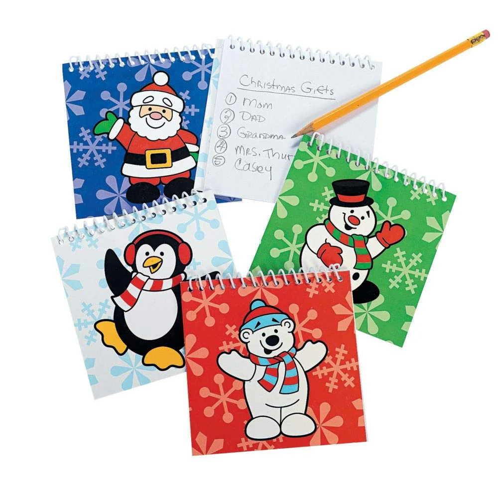 Holiday Spiral Notepads - Kids' Stationery & Notepads
