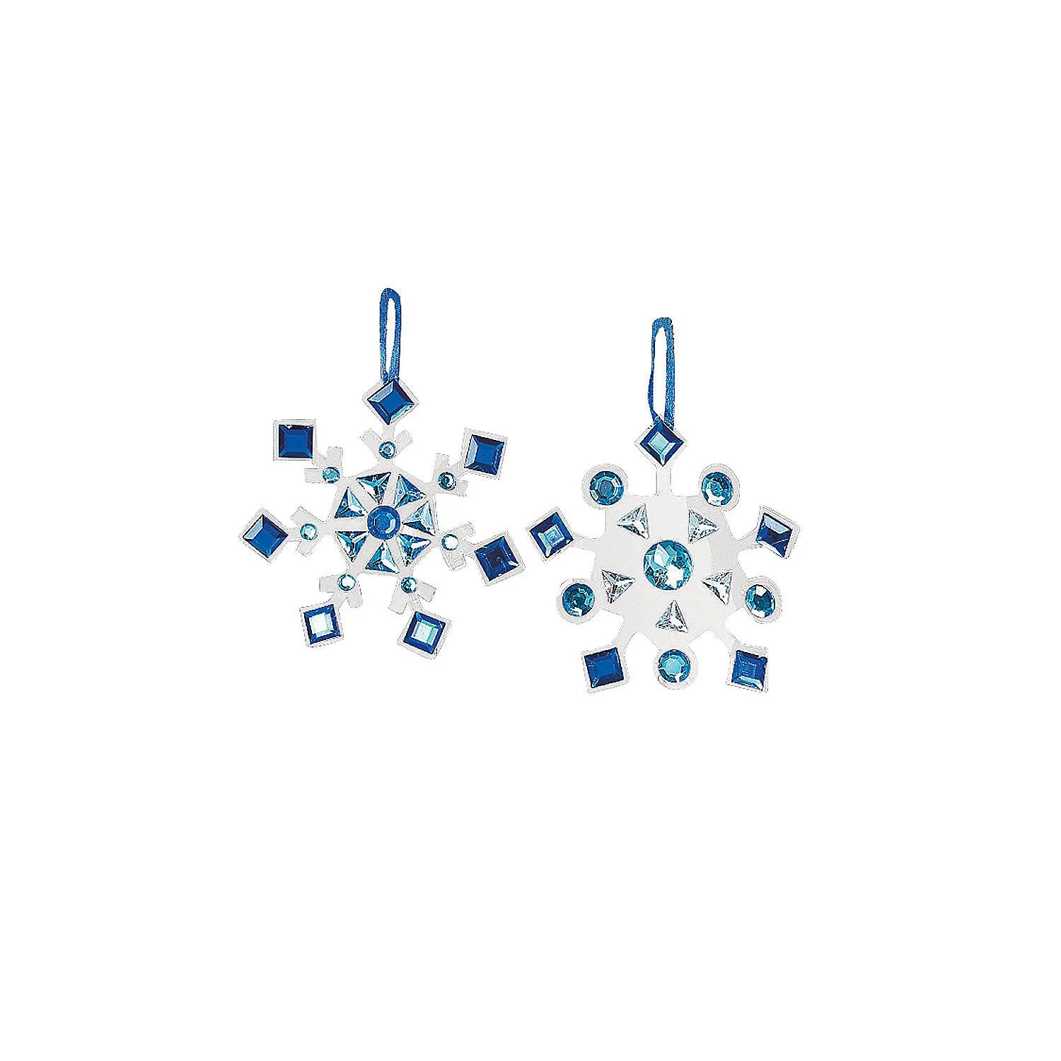 Rhinestone Snowflake Ornament Craft - Crafts for Kids and Fun Home Activities