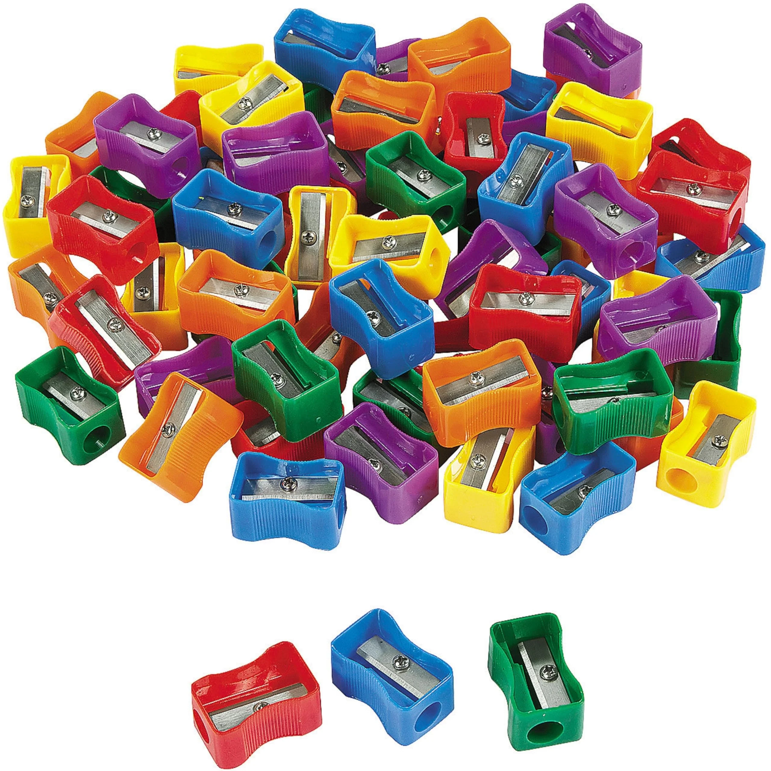 Bulk Pencil Sharpener Assortment - 72 Pieces - Classroom, Teacher and Home Education Supplies
