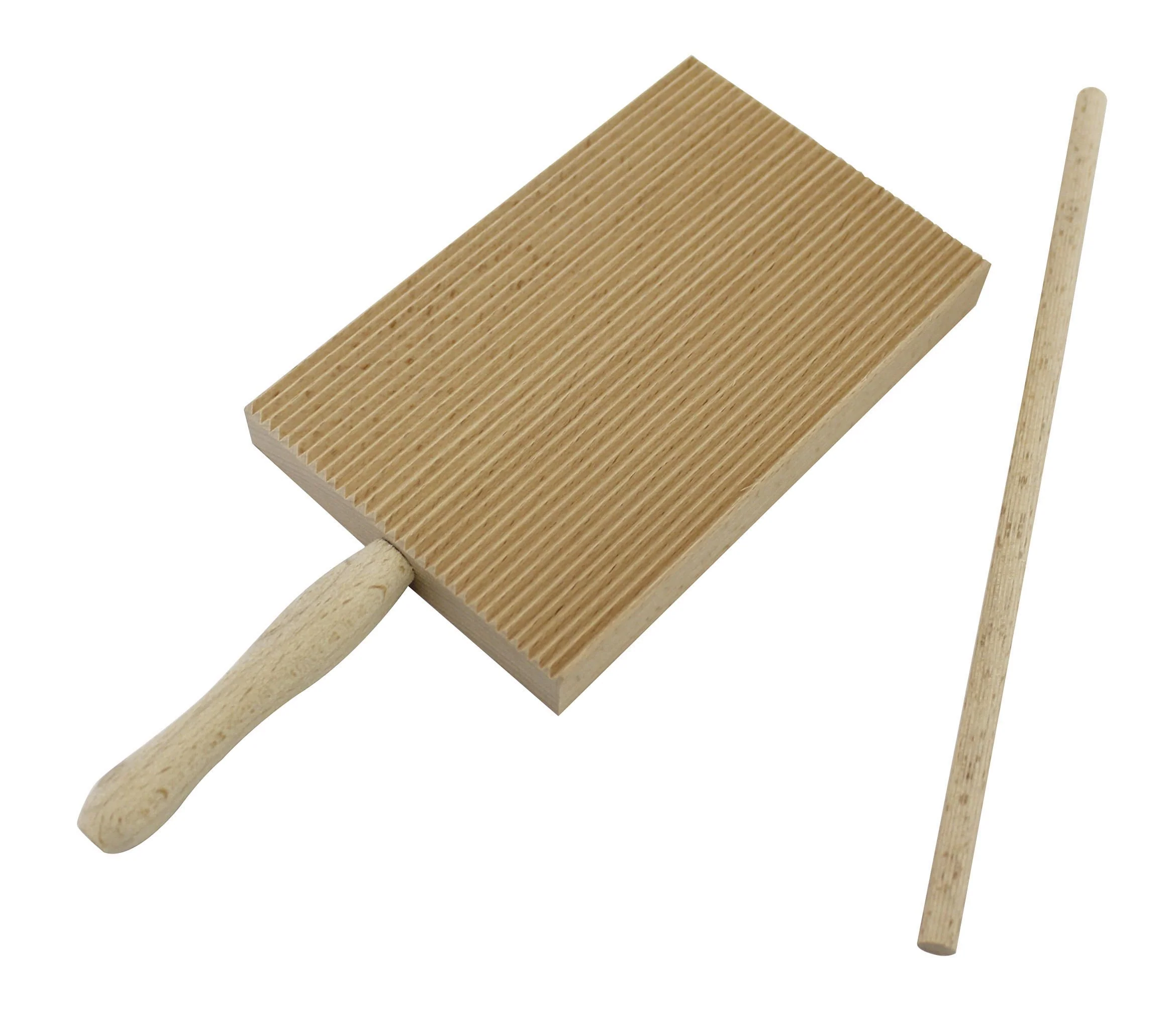 Paderno World Cuisine Beechwood Garganelli Maker, Beige