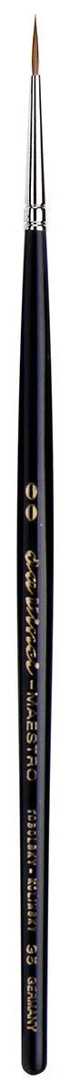 da Vinci Watercolor Series 35 Maestro Paint Brush, Round Long Taper Kolinsky Red Sable, Size 2/0 (35-00)