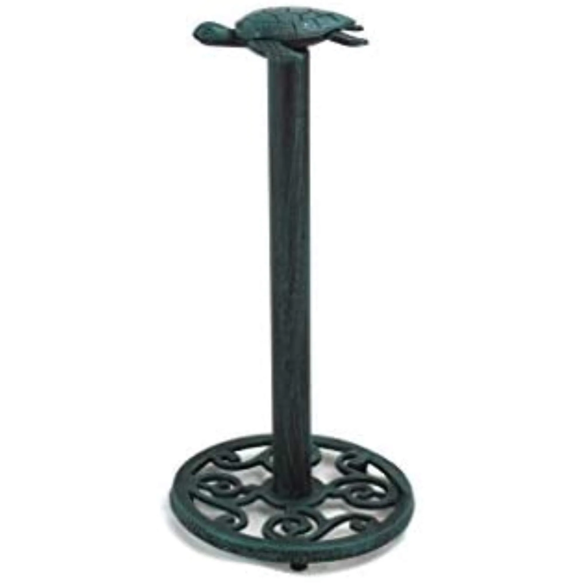 Handcrafted Nautical Decor Cast Iron Sea Turtle Extra Toilet Paper Stand 13" - Sea Turtle Decoration - Bea