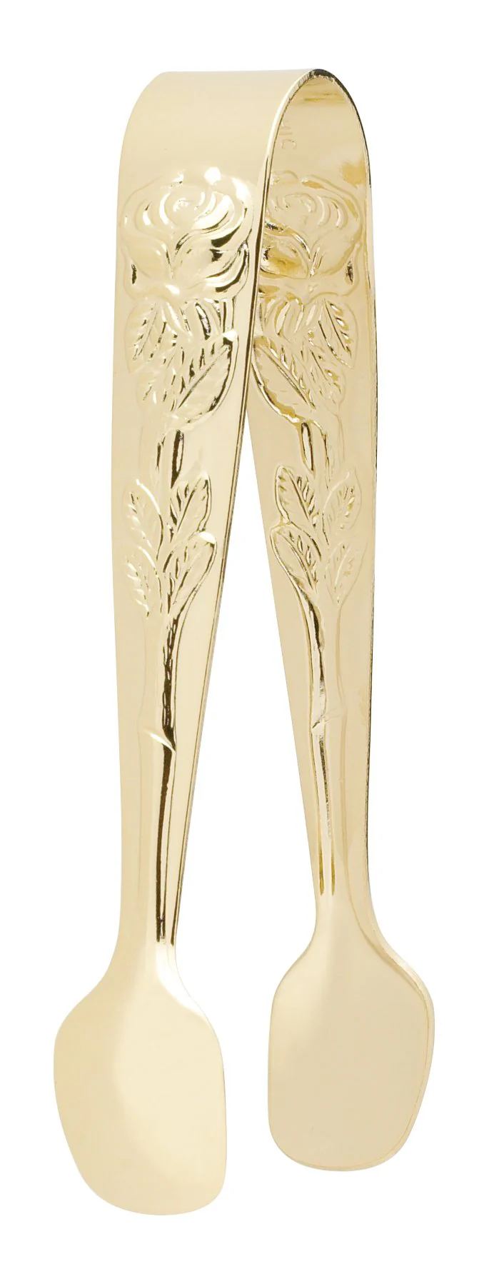 HIC Rose Sugar Tong, Gold-Plated Japanese Stainless Steel, 4-Inch