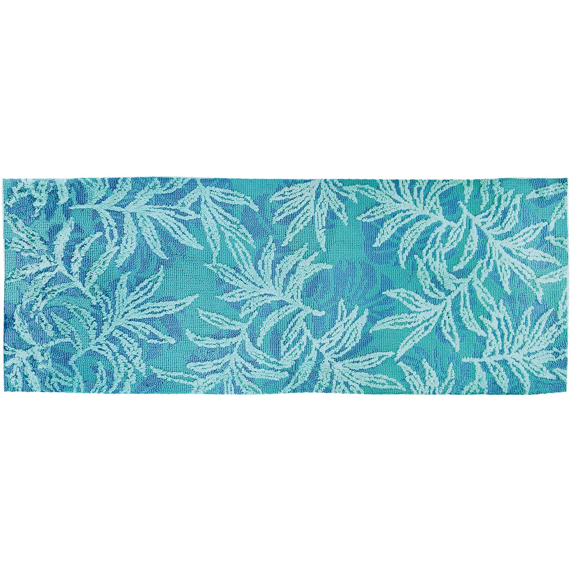 Simple Spaces Blue Rainforest Indoor Rug (21" x 54")