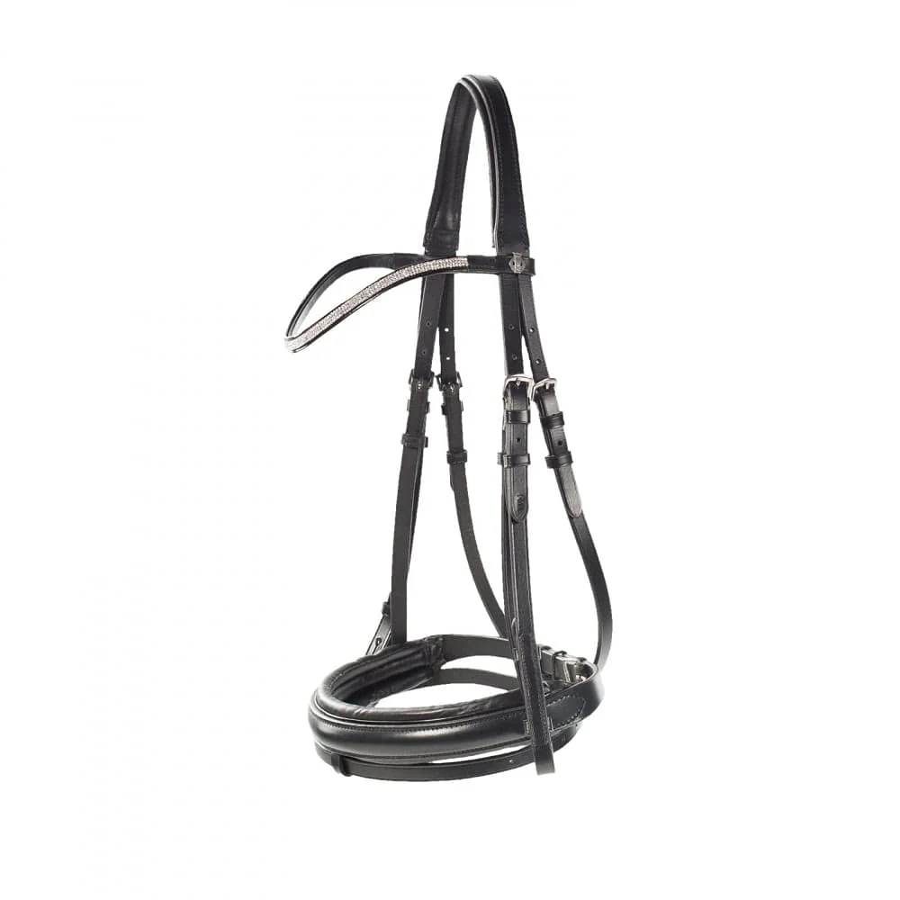 HORZE Lester Snaffle Bridle Warmblood Black